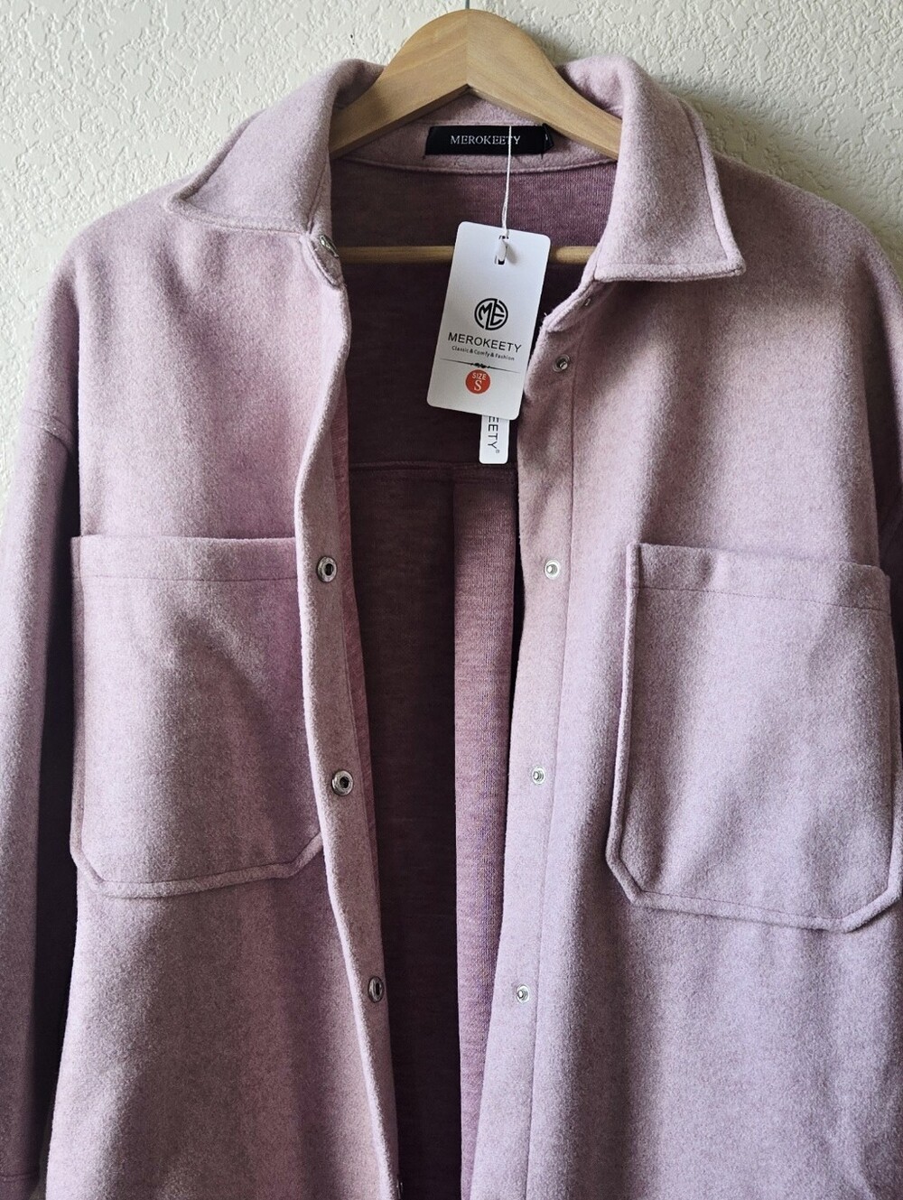 Pink Shacket NWT Size Small - Picture 2 of 5
